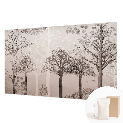 Fototapet vlies pentru living Flori subtile
