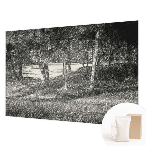 Fototapet la comandă pentru dormitor Simetrie geometrică