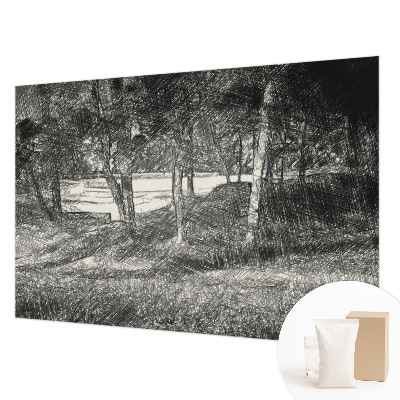 Fototapet la comandă pentru dormitor Simetrie geometrică