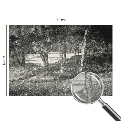 Fototapet la comandă pentru dormitor Simetrie geometrică