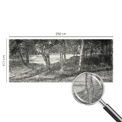 Fototapet la comandă pentru dormitor Simetrie geometrică