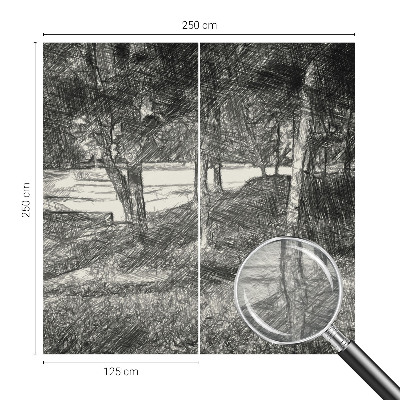 Fototapet la comandă pentru dormitor Simetrie geometrică