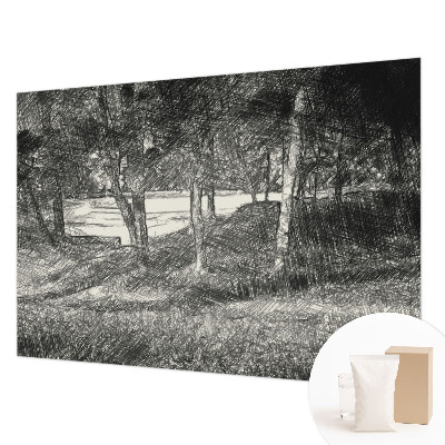 Fototapet la comandă pentru dormitor Simetrie geometrică