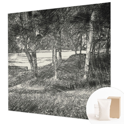 Fototapet la comandă pentru dormitor Simetrie geometrică