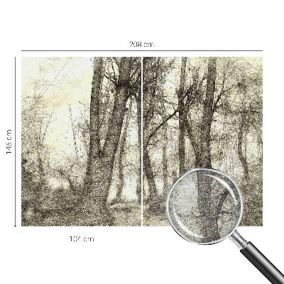 Fototapet pentru dormitor Forme abstracte