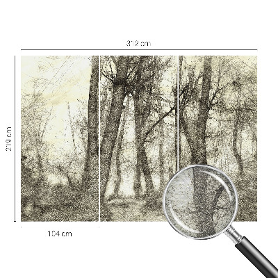 Fototapet pentru dormitor Forme abstracte