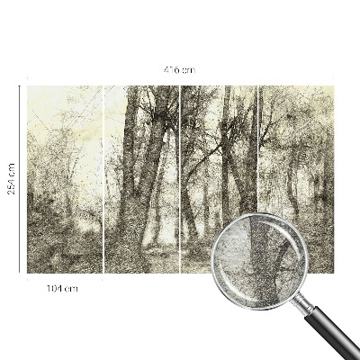 Fototapet pentru dormitor Forme abstracte