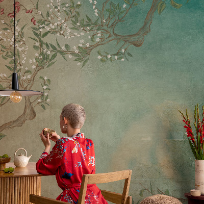 Tapet foto pe vlies Trandafiri roz