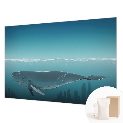 Fototapet decorativ pe perete cu motivul unei figuri misterioase