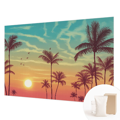 Fototapet modern pentru living cu motive de pene delicate