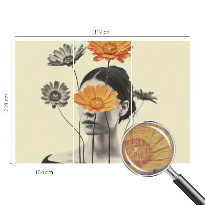 Fototapet modern la comandă Explozie florală