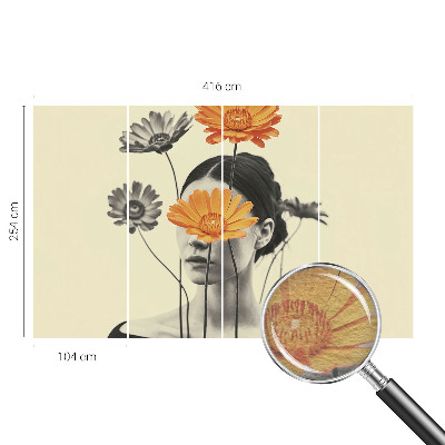 Fototapet modern la comandă Explozie florală