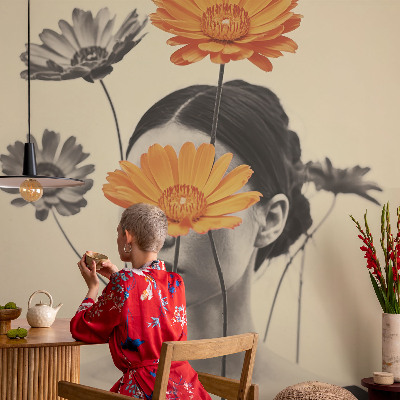 Fototapet modern la comandă Explozie florală