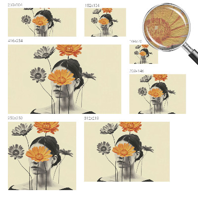 Fototapet modern la comandă Explozie florală