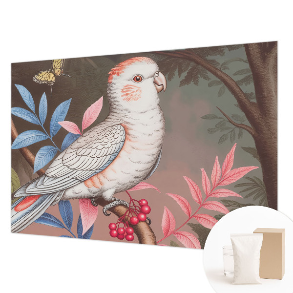 Fototapet pentru dormitor Frunză albastră