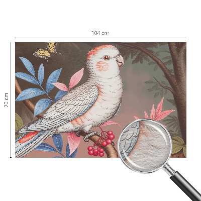 Fototapet pentru dormitor Frunză albastră