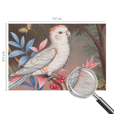 Fototapet pentru dormitor Frunză albastră