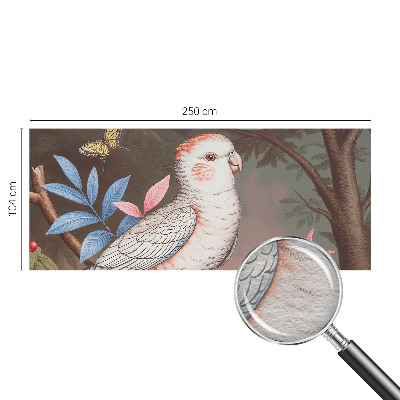 Fototapet pentru dormitor Frunză albastră