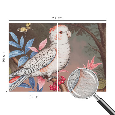 Fototapet pentru dormitor Frunză albastră