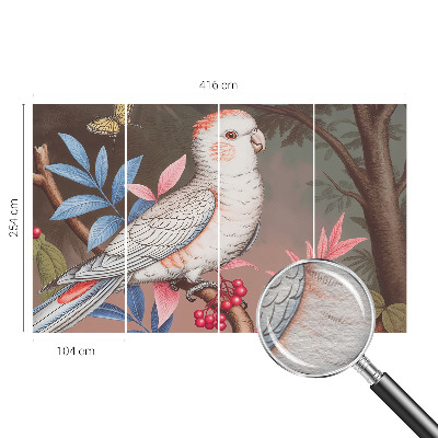 Fototapet pentru dormitor Frunză albastră