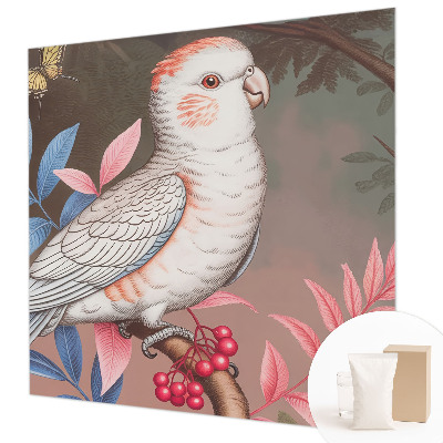 Fototapet pentru dormitor Frunză albastră