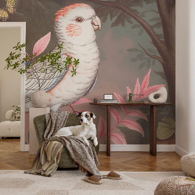 Fototapet pentru dormitor Frunză albastră