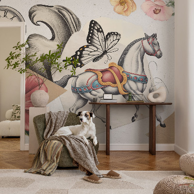 Fototapet vlies pentru living Tușe colorate