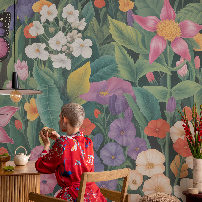 Fototapet decorativ pe perete Cascade albastre