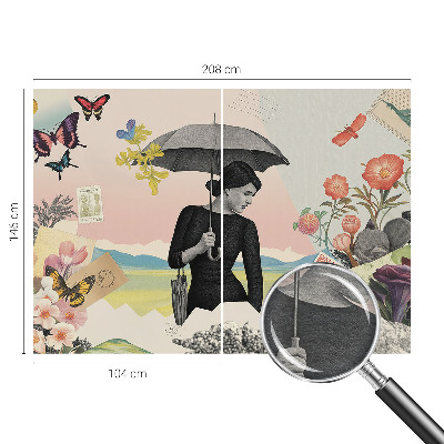 Fototapet modern pentru living Dealuri pitorești