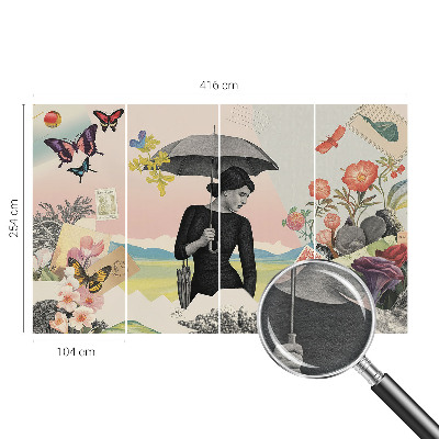 Fototapet modern pentru living Dealuri pitorești