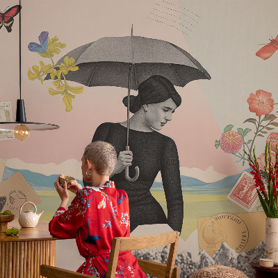 Fototapet modern pentru living Dealuri pitorești