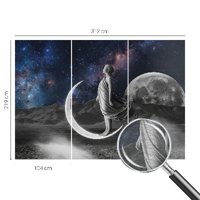 Fototapet la comandă pentru living Frunze abstracte