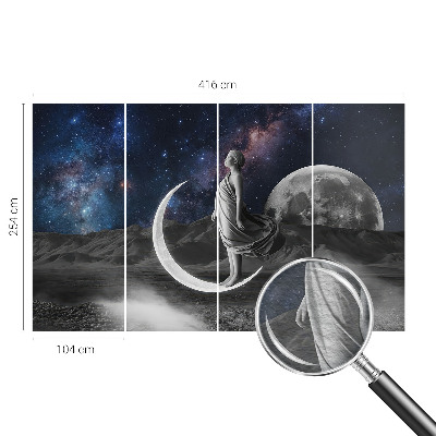 Fototapet la comandă pentru living Frunze abstracte