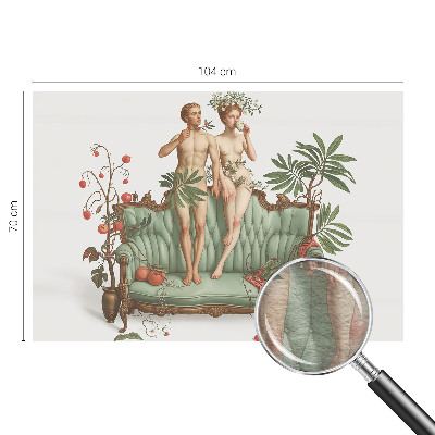 Fototapet la comandă pentru dormitor Cuplu de păsări