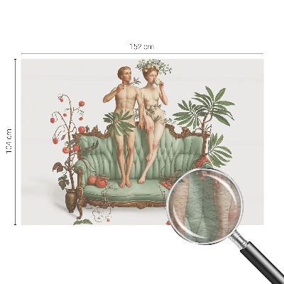 Fototapet la comandă pentru dormitor Cuplu de păsări