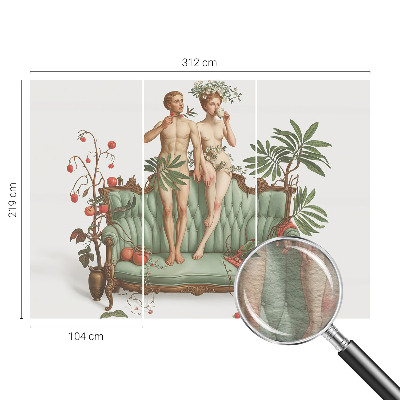 Fototapet la comandă pentru dormitor Cuplu de păsări