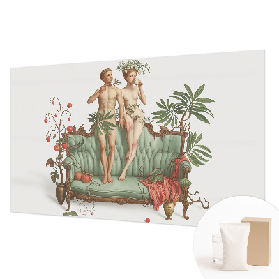 Fototapet la comandă pentru dormitor Cuplu de păsări