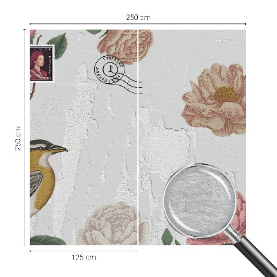 Fototapet vlies Păsări pe o ramură