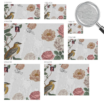 Fototapet vlies Păsări pe o ramură