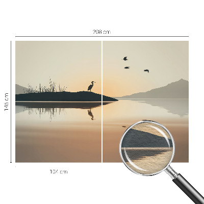 Fototapet vlies pentru living Apus de soare curcubeu