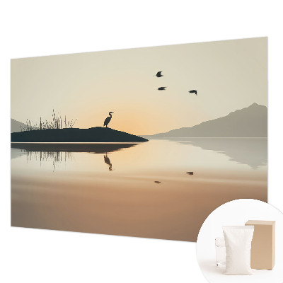 Fototapet vlies pentru living Apus de soare curcubeu