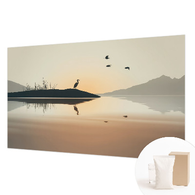 Fototapet vlies pentru living Apus de soare curcubeu