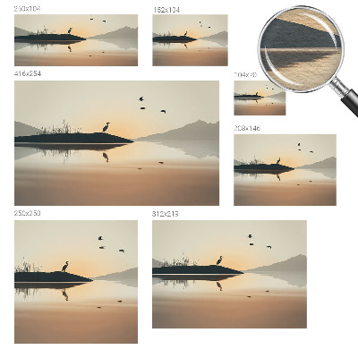 Fototapet vlies pentru living Apus de soare curcubeu