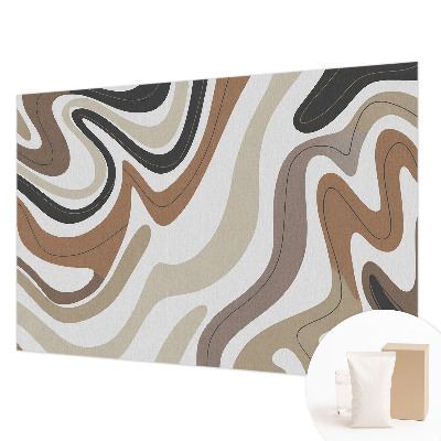 Fototapet modern cu peisaj forestier