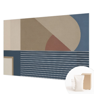 Fototapet modern pentru living cu forme colorate