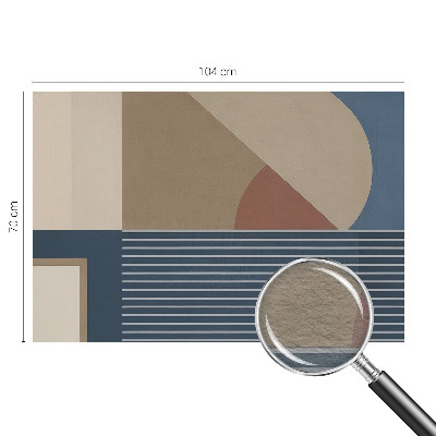 Fototapet modern pentru living Forme colorate