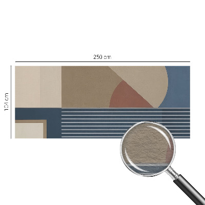 Fototapet modern pentru living Forme colorate