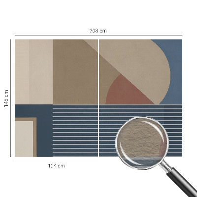 Fototapet modern pentru living Forme colorate