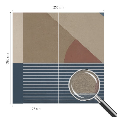 Fototapet modern pentru living Forme colorate