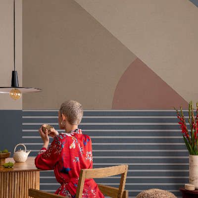 Fototapet modern pentru living Forme colorate